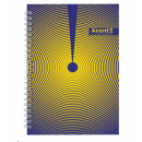 Блокнот Axent на спіралі тверда обкл., А5, 96арк. №31  8032-31-a